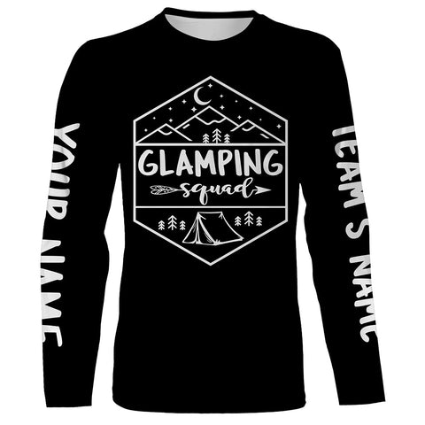 Glamping squad T shirt camping shirts personalized long sleeve custom name