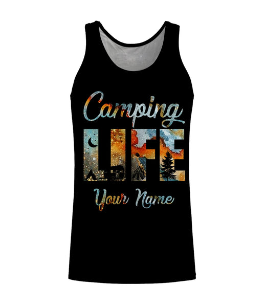 Camping life shirts personalized long sleeve custom name