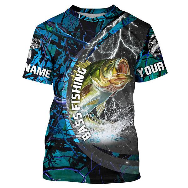 Youth Custom Bass Fishing Tournament Outdoors T-Shirt : WI217c