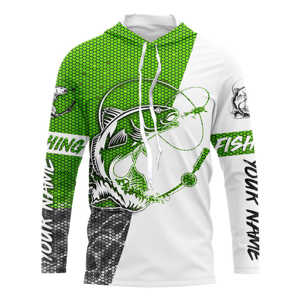 Redfish puppy Drum Custom UV Protection Fishing Shirts, Redfish Fishing jerseys | green - IPHW2411