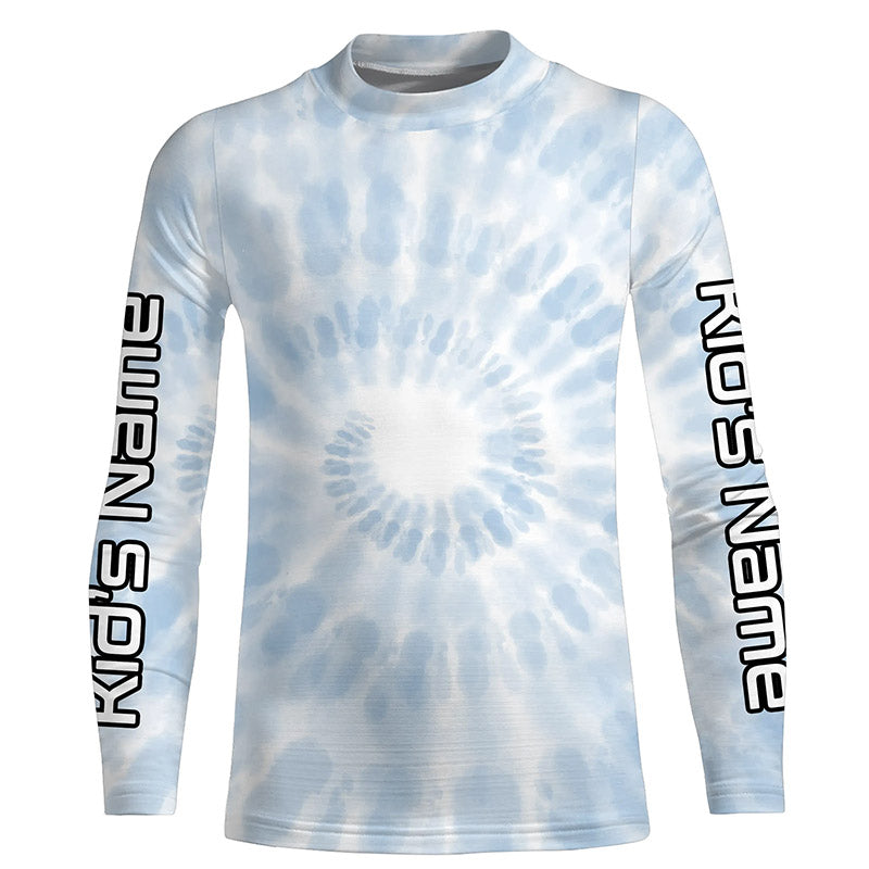 Personalized spiral tie dye Long sleeve performance Fishing Shirts, Fi –  Myfihu