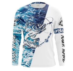 Walleye Long Sleeve Fishing Shirt For Men, Tournament, 59% OFF