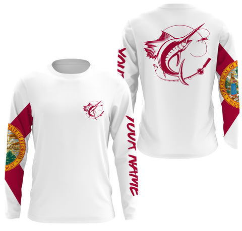 Florida Sailfish Tournament Fishing Shirts | FL Fishing Custom Long Sleeve performance Sailfish Fishing jerseys - IPHW1787