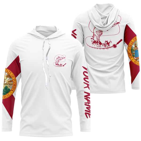 Florida Snook Tournament Fishing Shirts | FL Snook Fishing Custom Long Sleeve performance Fishing Shirts - IPHW1788