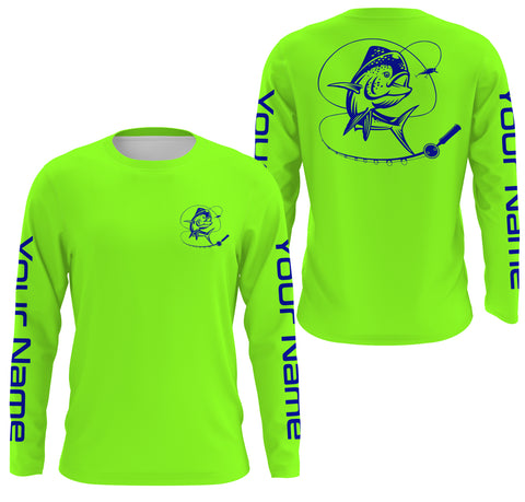 Mahi Mahi Custom UV Long Sleeve Fishing Shirts, Personalized Mahi Mahi Fishing jerseys Fishing gifts - IPHW1815