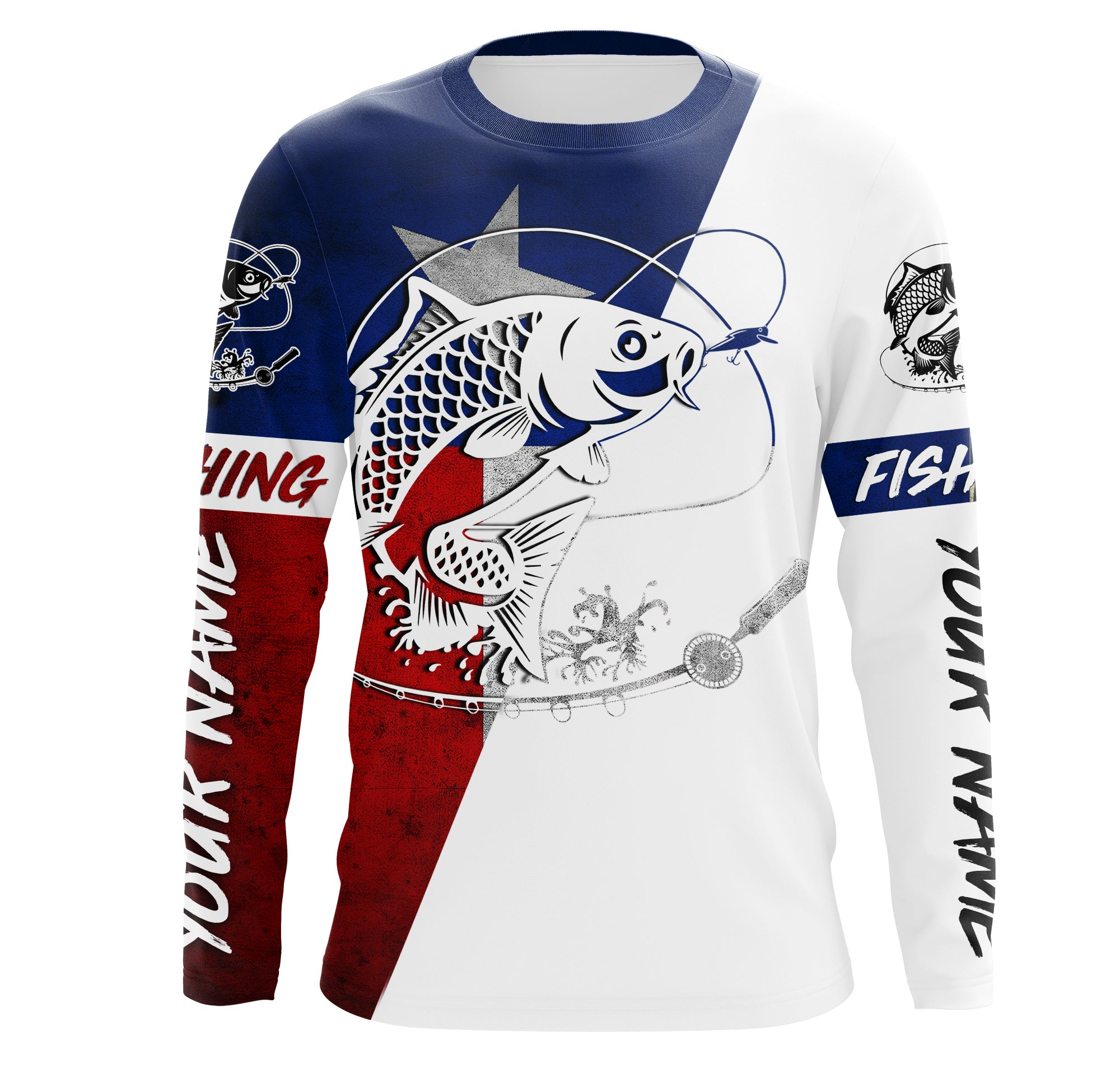 Texas Carp Custom Long Sleeve performance Fishing Shirts, Carp Fishing –  Myfihu