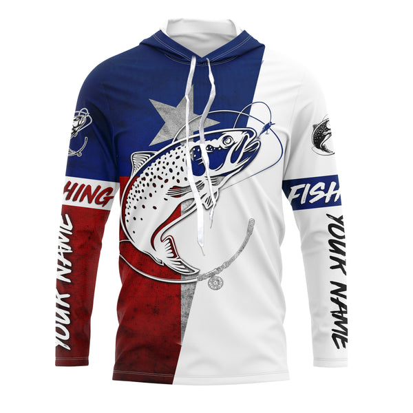 Texas Trout Custom Long Sleeve performance Fishing Shirts, Trout Fishing jerseys IPHW2908