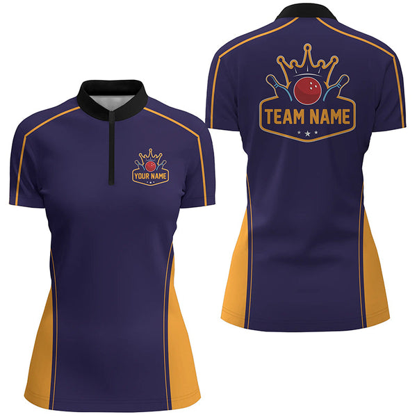 Custom Bowling League Shirts For Women, Personalized Bowling Team Jerseys IPHW5161