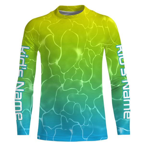 Mahi Mahi Fish skin Custom Long sleeve performance Fishing shirts, Mahi Mahi Fishing jerseys IPHW3040