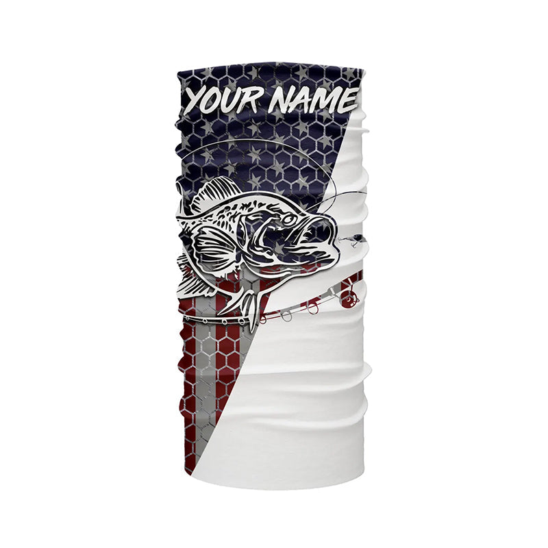 American Flag Crappie Custom Long Sleeve Fishing Shirts, Patriotic Cra –  Myfihu