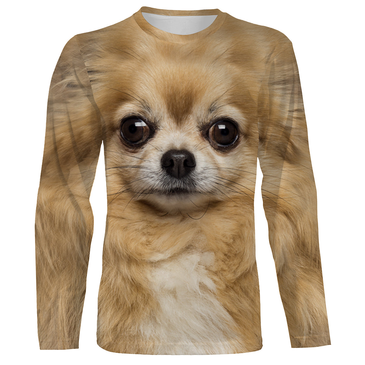 Cute Chihuahua Dog face photo All over print Shirts, Dog Shirts for humans, Dog lovers gifts IPHW2591