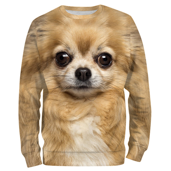 Cute Chihuahua Dog face photo All over print Shirts, Dog Shirts for humans, Dog lovers gifts IPHW2591