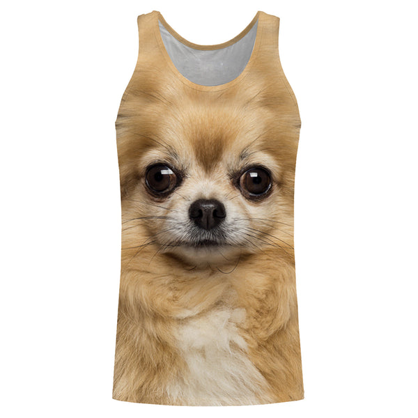 Cute Chihuahua Dog face photo All over print Shirts, Dog Shirts for humans, Dog lovers gifts IPHW2591