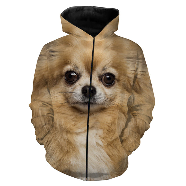 Cute Chihuahua Dog face photo All over print Shirts, Dog Shirts for humans, Dog lovers gifts IPHW2591