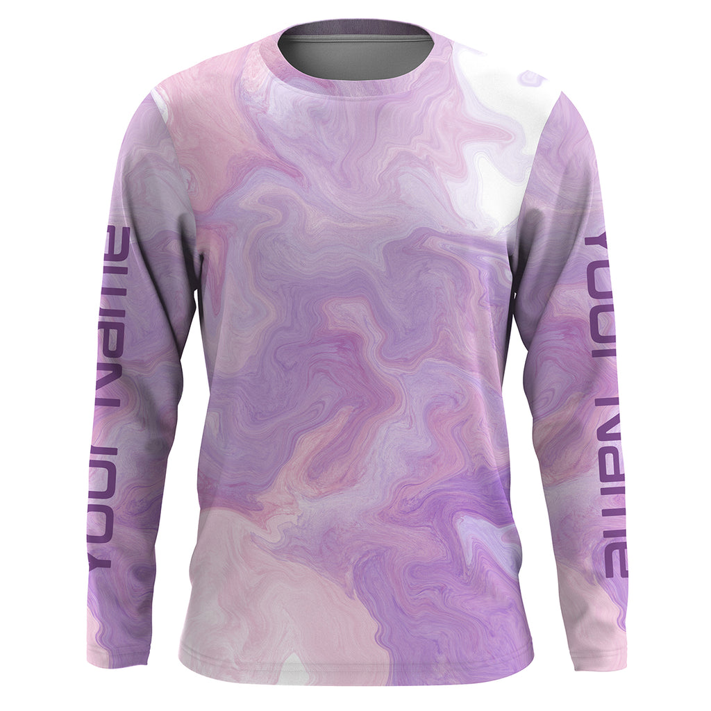Beautiful purple Tie dye camo Womens Long sleeve Fishing Shirts, Perso –  Myfihu