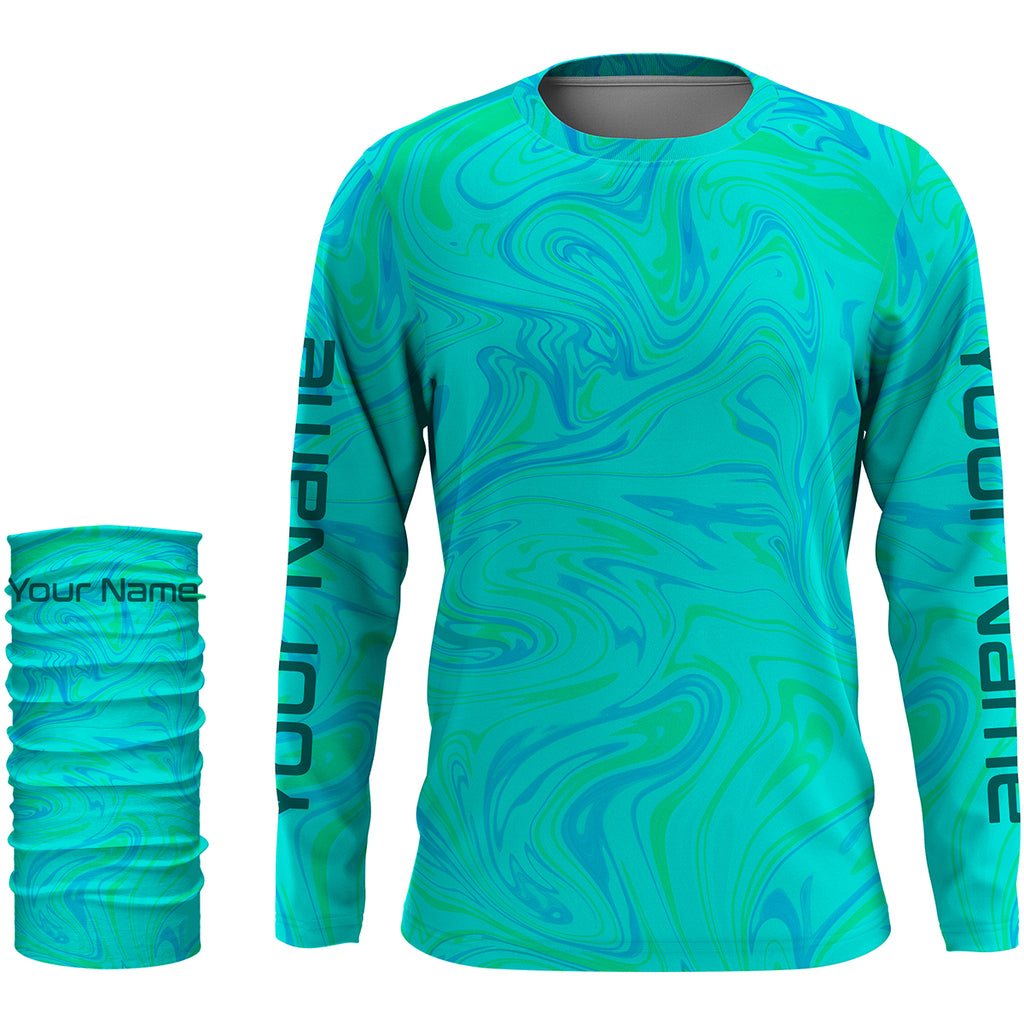 Custom Saltwater Long Sleeve performance Fishing Shirts for