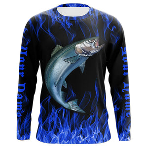 Chinook King Salmon Custom Long Sleeve Fishing Shirts, Salmon Fishing –  Myfihu