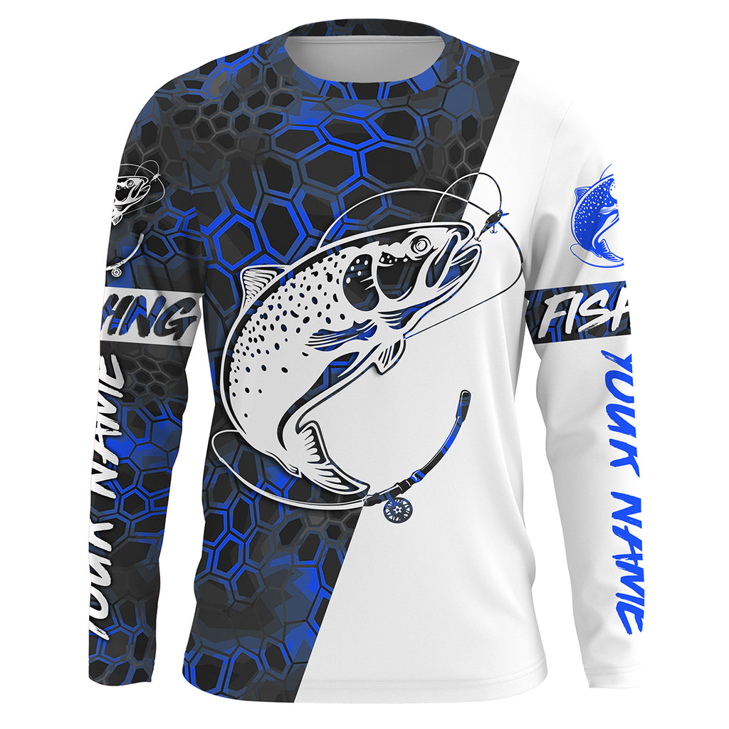 Custom Trout Fishing Long sleeve performance UV Protection Fishing shi –  Myfihu