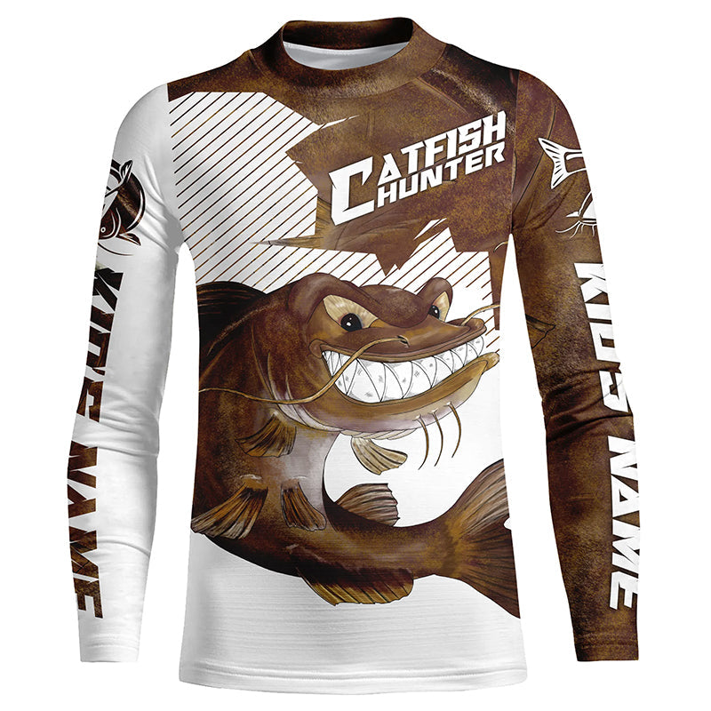 Catfish Fishing Custom Long Sleeve Uv Protection Fishing Shirts