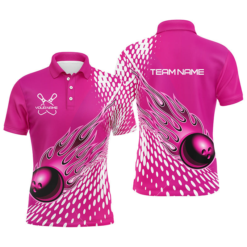Personalized Flame Bowling Shirts For Men And Women, Bowling Ball Cust ...