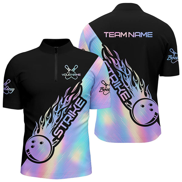 Strike Bowling Polo Shirts For Men, Custom Bowling Team Shirts Bowler Outfit IPHW5240