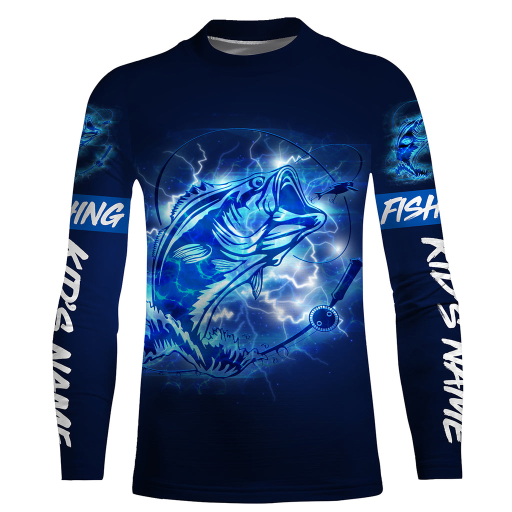 Custom Bass Fishing Shirts, Bass Long sleeve performance Fishing jerse –  Myfihu