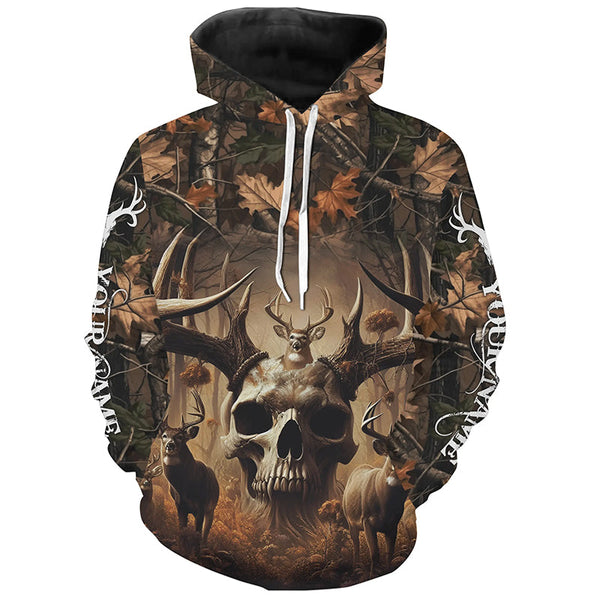 Deer Skull Deer Hunting Full Printing Shirts Custom Deer Hunter Apparel Men And Women Big Game Hunting Outfit IPHW5465