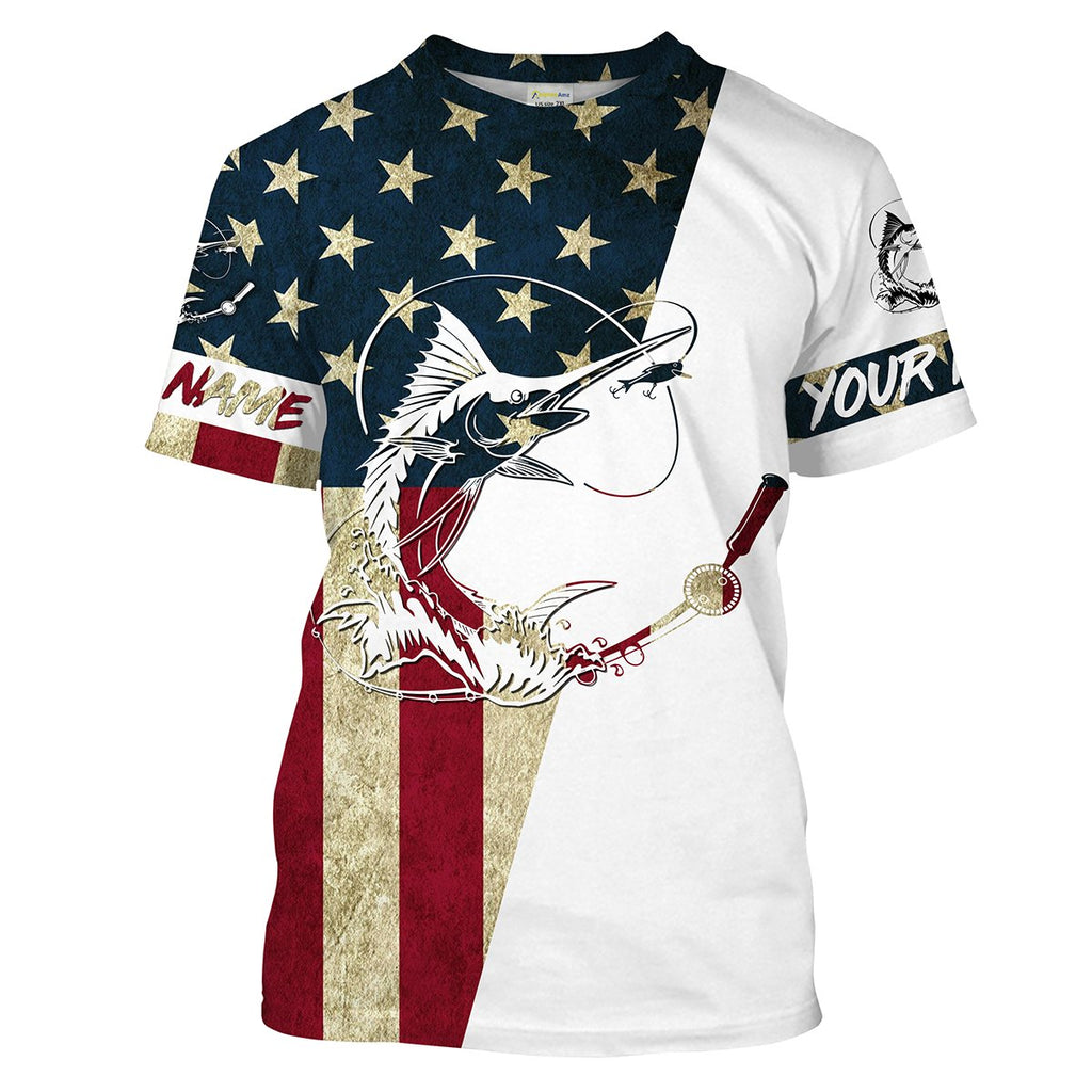 American flag fishing shirts