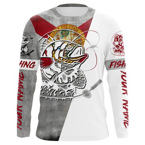 Florida Grouper Custom Long Sleeve performance Fishing Shirts, Grouper Fishing jerseys IPHW2900