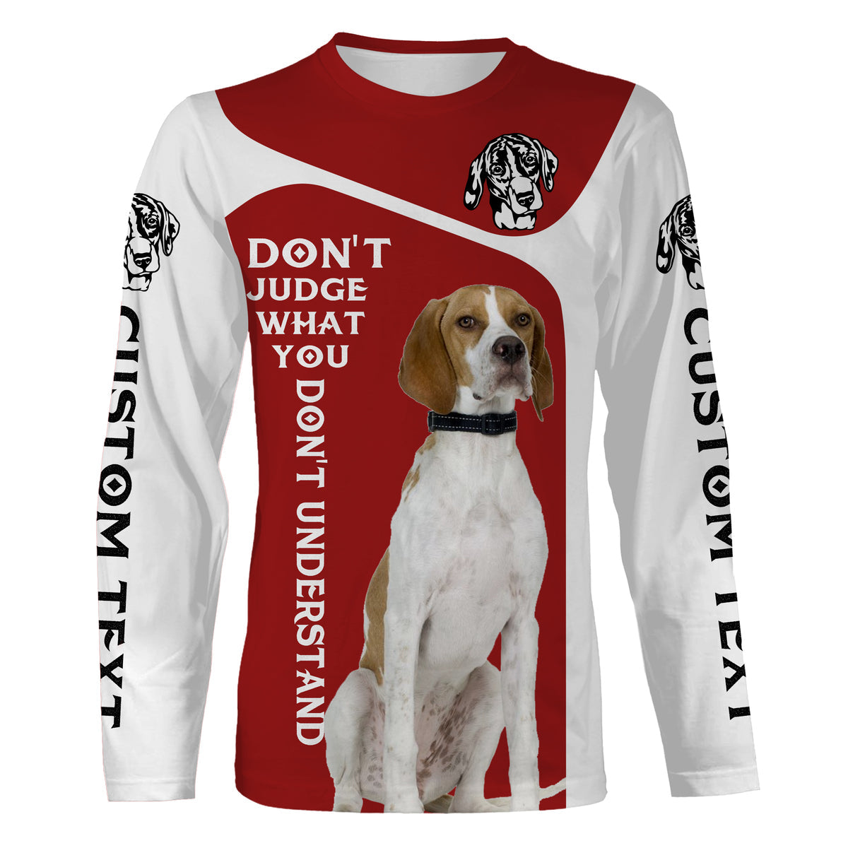 Custom English Pointer Dog All over Shirts quotes for Dog mom, Dog dad, Dog lovers | red IPHW3389