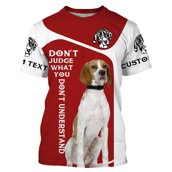 Custom English Pointer Dog All over Shirts quotes for Dog mom, Dog dad, Dog lovers | red IPHW3389