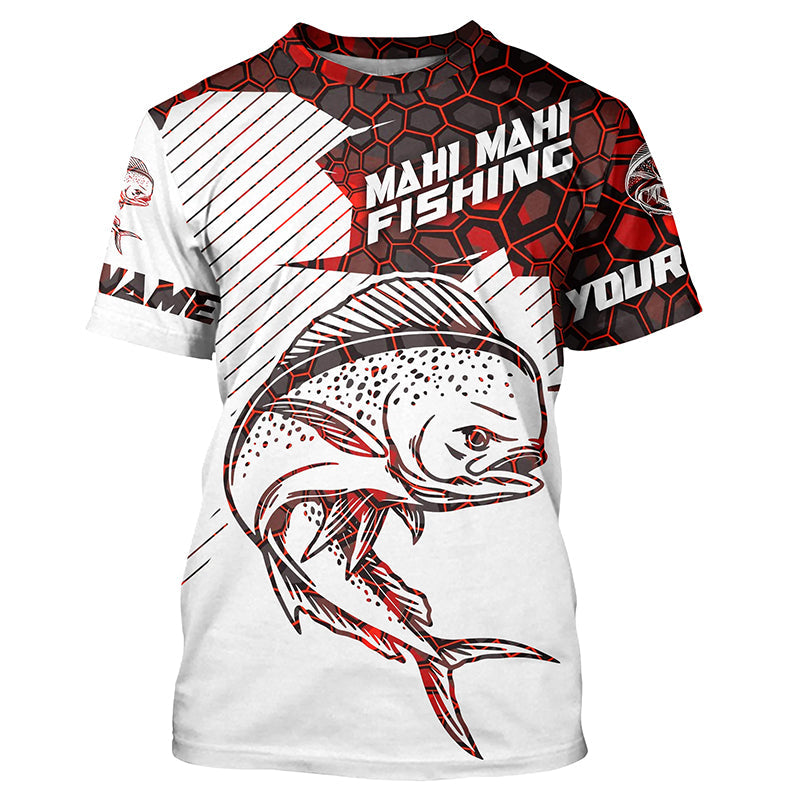 Mahi Mahi Custom Long Sleeve Performance Fishing Shirts, Mahi Mahi Fishing Jerseys IPHW3023 Long Sleeves UPF / XL