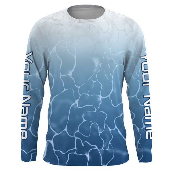 King Mackerel Fish skin Custom Long sleeve performance Fishing shirts, Kingfish Fishing jerseys IPHW3055