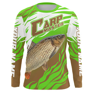 Carp Master Carp Fishing Custom UV Protection Long Sleeve Fishing Shirts for Men, Women IPHW3929, Long Sleeves Hooded UPF / 5XL