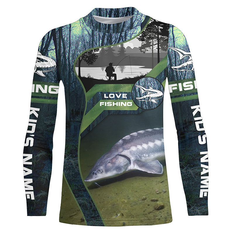 Sturgeon Fishing Custom Long Sleeve Fishing Shirts, Lake Sturgeon Fish –  Myfihu