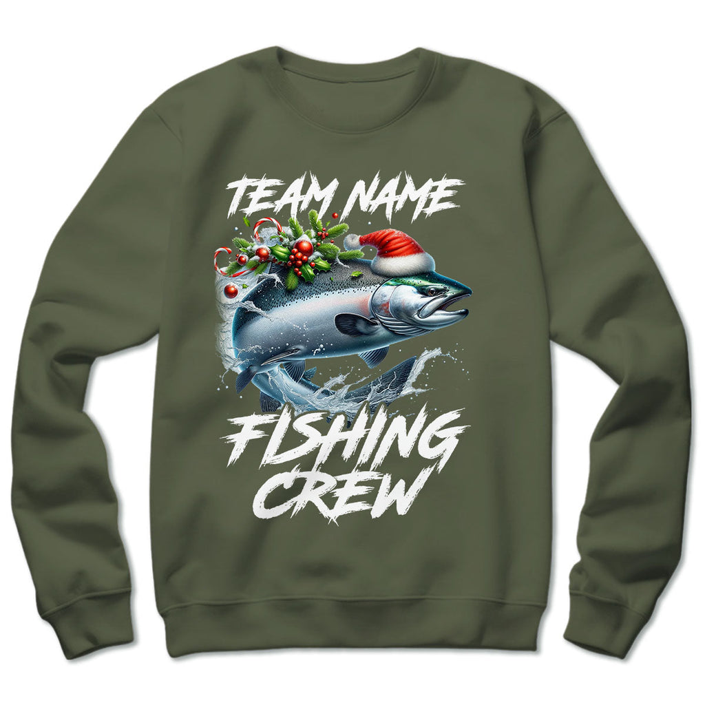 Custom Christmas Bass Fishing Team Shirts, Bass Fishing Crew
