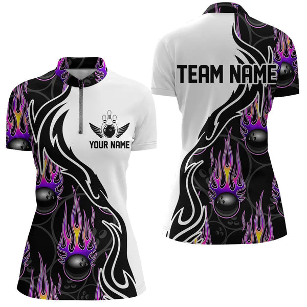 Custom Bowling Shirts For Women, Personalized Bowling Team Jerseys IPHW4598