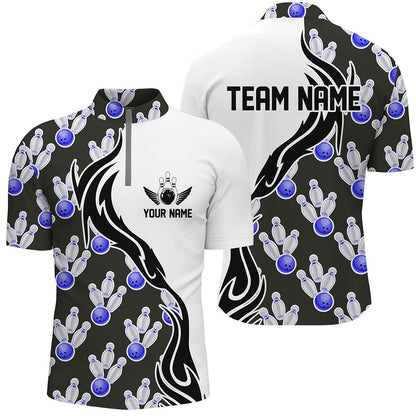 Custom Bowling Shirts For Men And Women, Personalized Bowling Team Jerseys Bowling Pattern IPHW4964