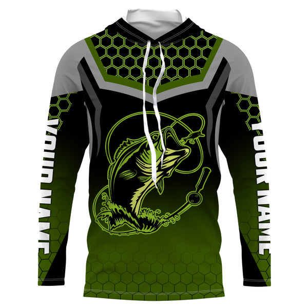 Bass Fish Custom Long Sleeve Fishing Shirts, Personalized Bass Fishing jerseys Fishing gifts - IPHW1957