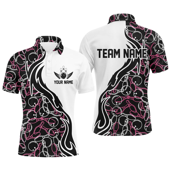 Custom Bowling Shirts For Men And Women, Personalized Bowling Team Jerseys Bowling Pattern IPHW4503