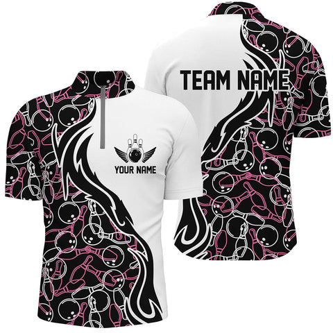 Custom Bowling Shirts For Men And Women, Personalized Bowling Team Jerseys Bowling Pattern IPHW4503