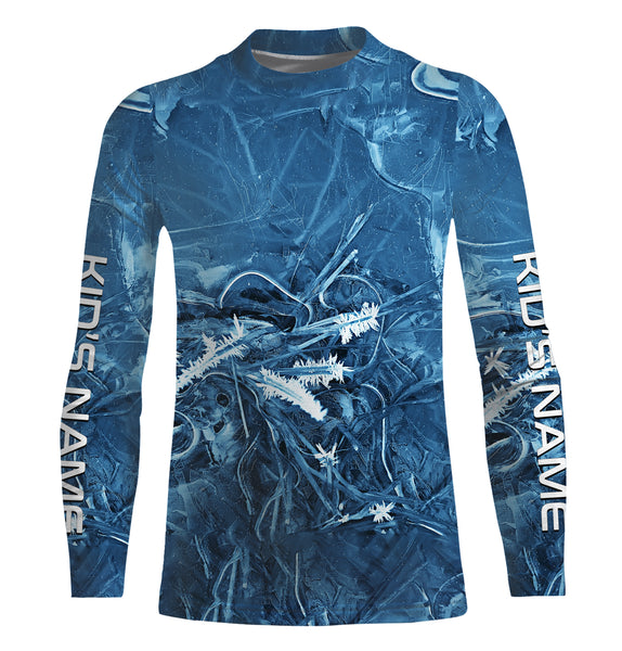 Ice camo Ice Fishing Shirts, Personalized Ice Fishing Clothing for men, women and kids IPHW3508