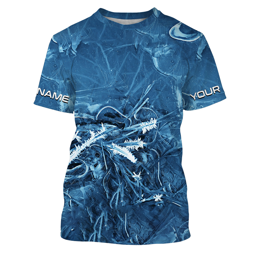 Ice camo Ice Fishing Shirts, Personalized Ice Fishing Clothing for men