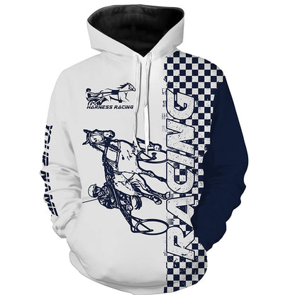 Harness racing Custom All over shirts, Horse riding back Horse racing shirts, Horse lovers gifts IPHW3658