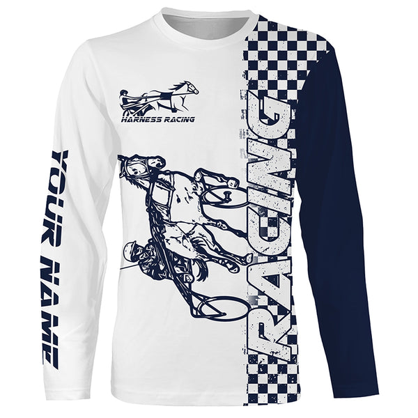 Harness racing Custom All over shirts, Horse riding back Horse racing shirts, Horse lovers gifts IPHW3658
