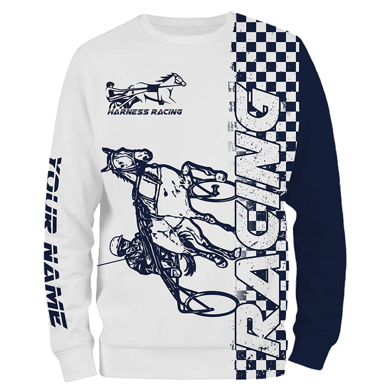 Harness racing Custom All over shirts, Horse riding back Horse racing shirts, Horse lovers gifts IPHW3658