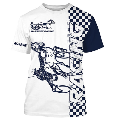 Harness racing Custom All over shirts, Horse riding back Horse racing shirts, Horse lovers gifts IPHW3658