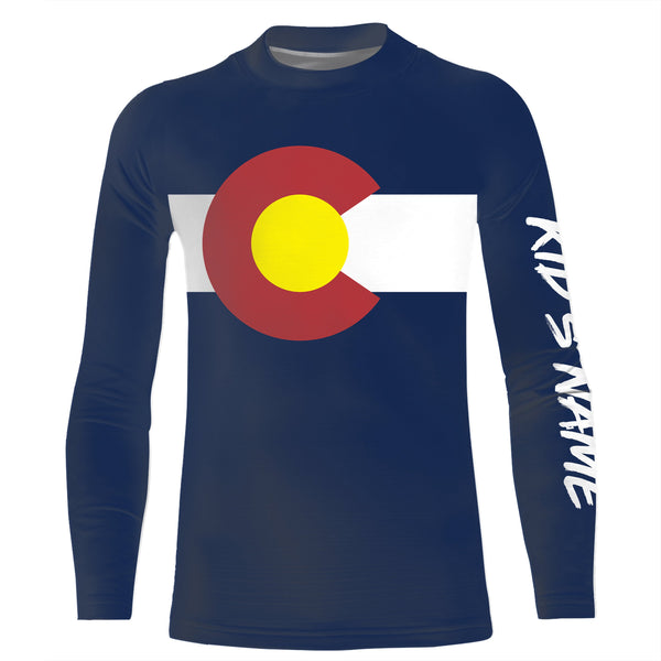 Colorado Flag Custom Patriot Long Sleeve Shirts UV Protection Upf 30+ Performance Colorado Clothing Upf 30+ - IPHW732