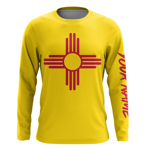 New Mexico Flag Custom UV Protection Long Sleeve Performance Shirts Patriotic Gifts IPHW734