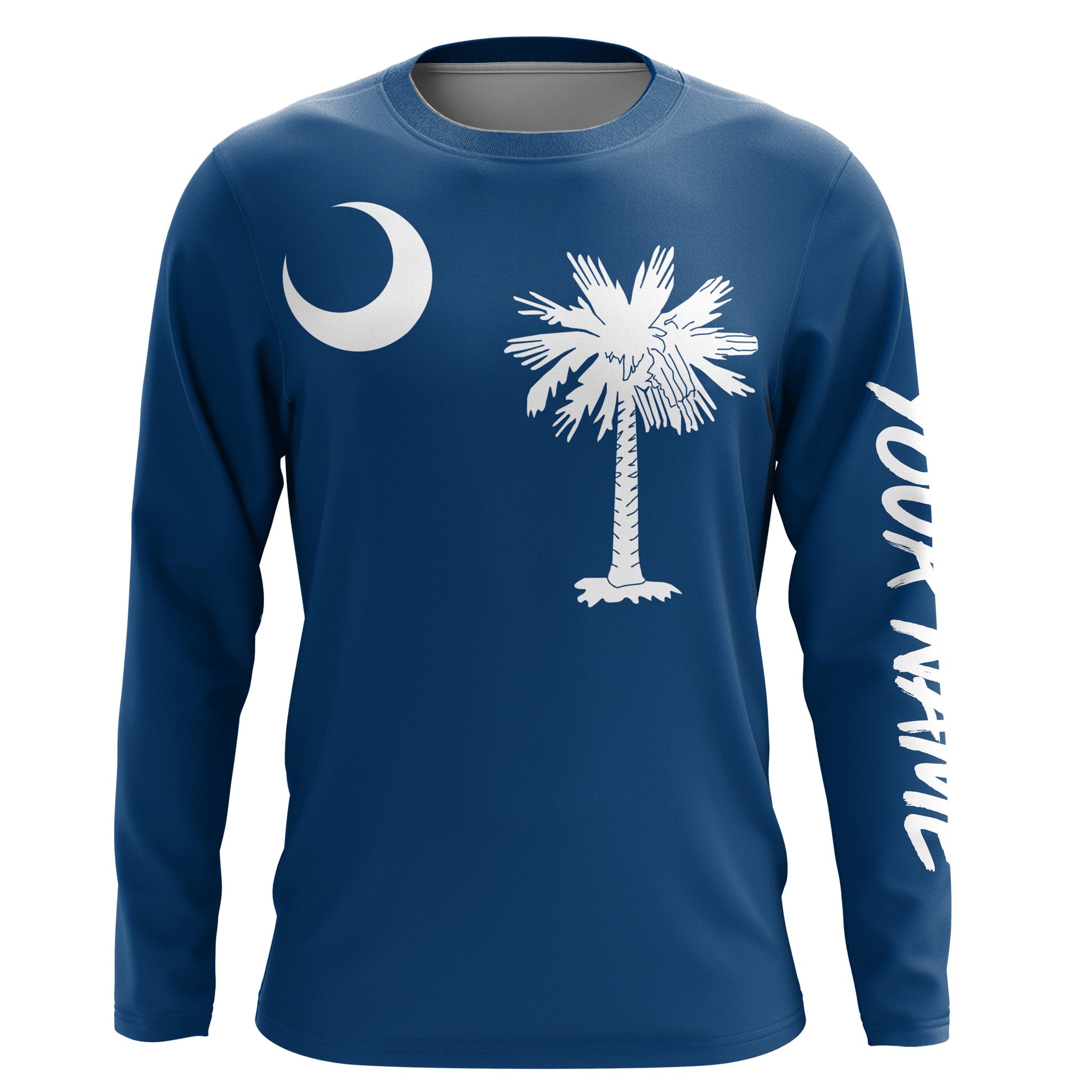 South Carolina Flag Customize  UV Protection Long Sleeve Performance Shirts Personalized Patriotic Gifts - IPHW735